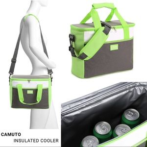 🆕💚 Insulated Travel Cooler Bag Lime Green CAMUTO